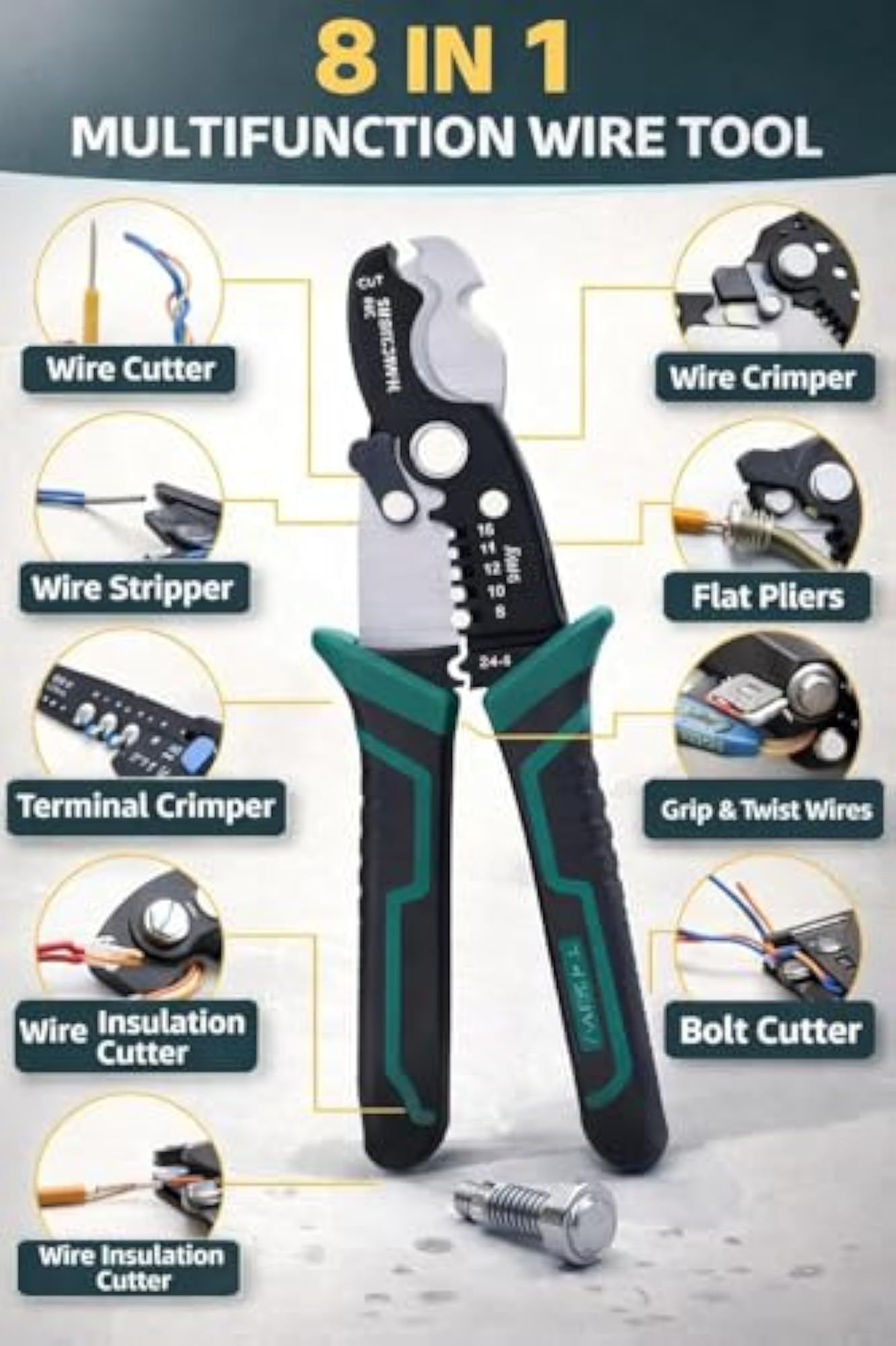 Professional Multi-Functional Wire Stripper and Cutter